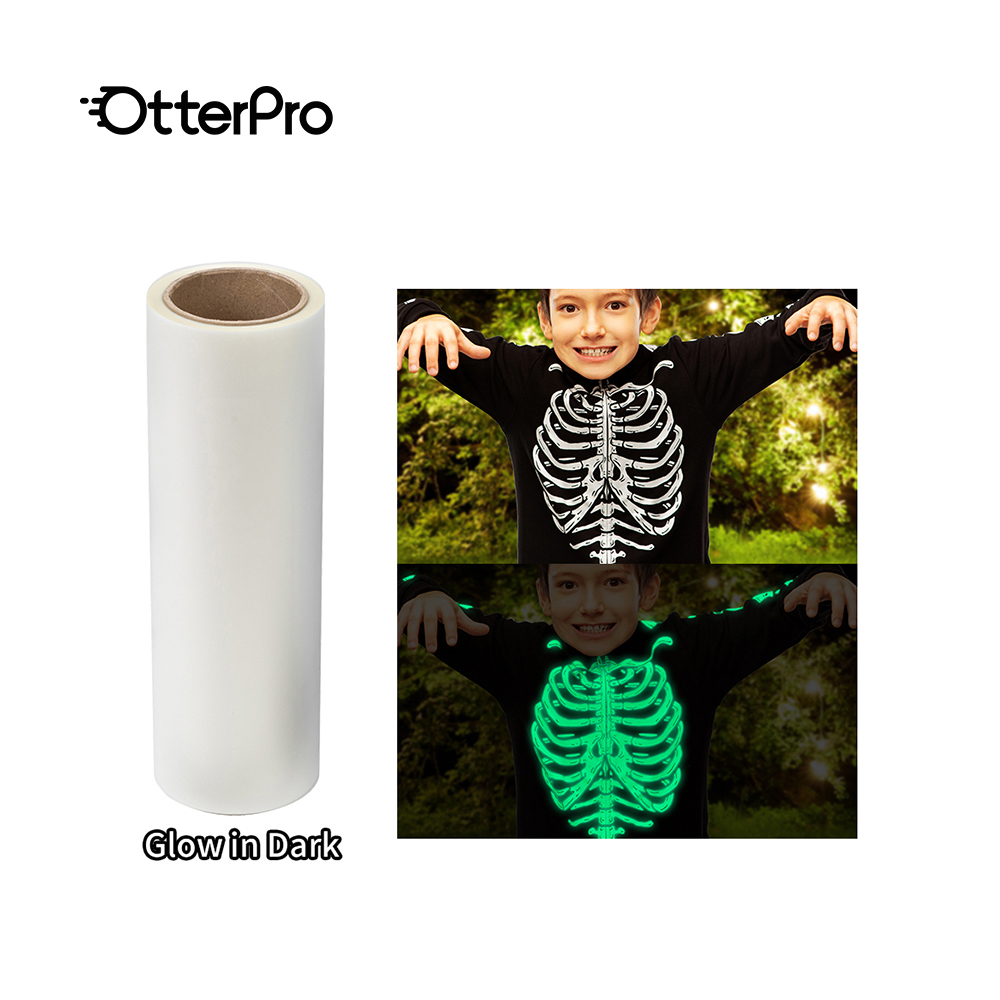 OtterPro Китай, Гуанчжоу, оптовый поставщик, светящаяся в темноте, пленка для холодного отслаивания, для сублимационной бумаги, пленка для переноса домашних животных