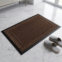 Tapis de porte rectangulaire Viair, tapis de bain antidérapant, tapis d'entrée pour essuyer la boue, motif patte d'animal, vente en gros