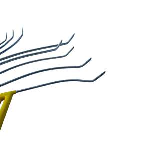 Batumi Edition Ensemble de tiges de réparation de bosses sans peinture en forme d'arc-en-ciel à double courbure pour outils PDR Matériau en plastique et en métal - Product Image 2