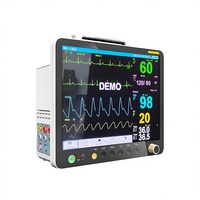 Monitor Pasien Veteriner Multi-parameter Kelas II Ramah Lingkungan dan Ringan, ECG HR PR TEMP RESP SPO2 NIBP, Baterai Internal untuk