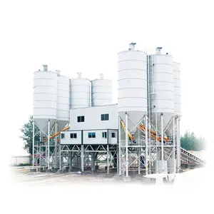 China factory price mobile concrete batching plant 180m3/H HZS180VG