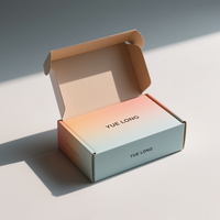 Benutzer definierte Wellpappe recycelbare Logo rosa Geschenk verpackung Schuhe Kleidung Box Papier Post Mailer Versand boxen für kleine Unternehmen