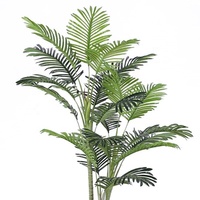 Palmier artificiel réaliste et feuilles de palmier, plante réaliste pour la décoration intérieure, directement de l'usine