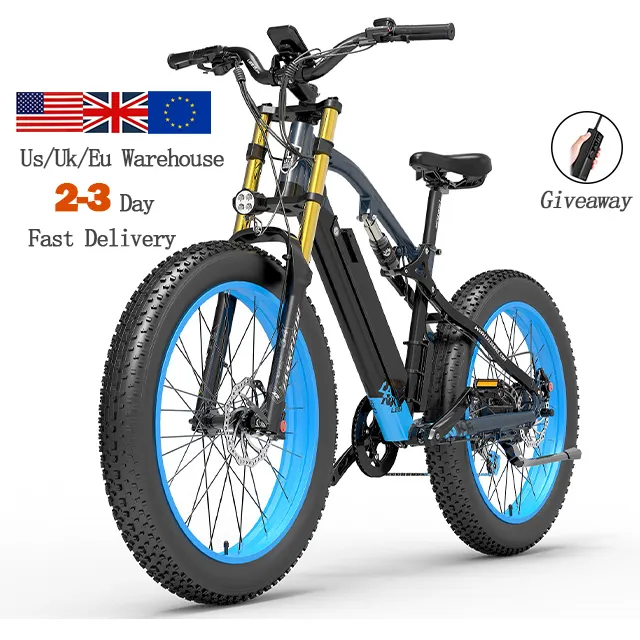 Uk Us Eu Overseas Warehouse 26 Zoll Fat Tire Elektro fahrrad Snow Beach Bike 48V 1000W LANKE LEISI RV700 Mountain E Fahrrad
