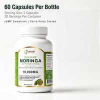 Capsules de poudre de Moringa à haute teneur naturelle, antioxydant, renforce l'immunité du corps, favorise la digestion, complément protéiné pour adultes