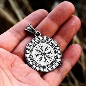 สร้อยคอจี้กันน้ำ สแตนเลส 316L สไตล์ไวกิ้ง นอร์ส แกะสลักลายหมาป่าเฟนรีร์ วินเทจ ของขวัญสุดพิเศษสำหรับทุกเพศ - Product Image 3