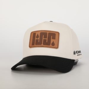 2025年人気カスタムコットン野球帽男性女性用5パネル湾曲ブリムレザーパッチロゴ付きトップブランド - Product Image 1