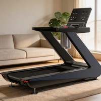 Tapis roulant électrique compact avec moteur 3.0HP, écran LED, conception à roulettes portable et réglage multi-hauteur pour fitness intérieur en espace restreint
