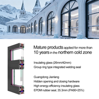 Ventanas Corredizas Horizontales de Aluminio Europeo Súper Aisladas con Persianas de Vidrio para Apartamentos, Salas de Estar, Baños Exteriores y Hoteles