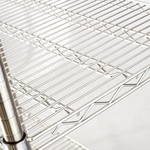 Stainless Steel Wire <strong>Shelving</strong> <strong>Kitchen</strong> for Restaurants Customized Design for Sale - Product Image 5