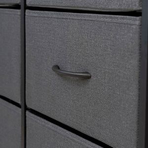 Commode autoportante moderne en tissu pour salon, durable, avec panneaux en MDF et acier inoxydable, en pin, disponible en plusieurs couleurs - Fournisseur en gros - Product Image 5