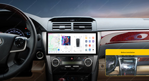 DUDUAUTO DUDU7 A7870 AKM7739 DSP QLED RCA 5.1 Autoradio pour Toyota Camry 2012-2014 XV50 Early - Product Image 3