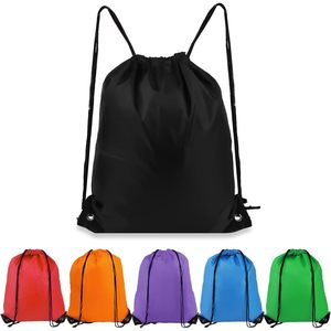 6-Pack zaino sportivo con coulisse da palestra borse da viaggio alla rinfusa con coulisse per nuotare da spiaggia-6 colori disponibili