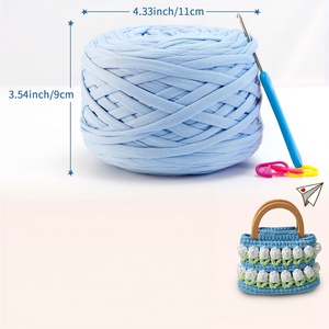 Hilo de Tejer para Manualidades, 93 Colores Disponibles, Rollo Grande, Venta al Por Mayor, Material para Tejer a Mano, Hilo para Camisetas, para Cestas de Almacenamiento Tejidas a Crochet - Product Image 2
