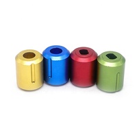 Service de fraisage et de tournage sur mesure pour bouton de guitare en aluminium et acier inoxydable usiné par CNC, bouton de commande de volume