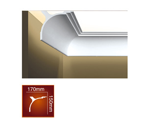 Corsage de <span class=keywords><strong>plafond</strong></span> en PU longue durée de vie, norme d'étanchéité, style européen, en polyuréthane, imperméable et résistant à l'eau, vente en gros - Product Image 2