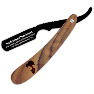 Professional Precisions Straight <b>Edge</b> Stainless Steel Barber Razor Hair Blade Barber Beauty <b>Tool</b> - Product Image 1