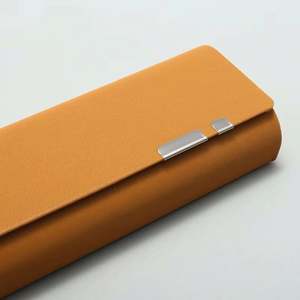 Estuche Rígido de Cuero para Gafas, Diseño Retro Rectangular, Anti-estrés, Unisex, Venta al Por Mayor - Product Image 2