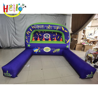 Juego de tiro con arco para niños, pistola inflable Nerf, campo de tiro