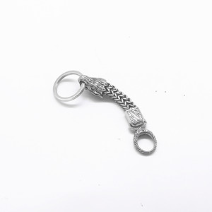 yunnique Stainless Steel Dragon Head Keychain <b>Chain</b> Pendant Unisex Gift Jewelry Accessory - Product Image 3