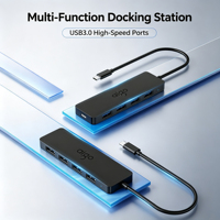 Hub d'extension de port USB pour ordinateur portable, entrée Type-C, 4 ports USB 3.0, compatible avec Windows et Mac pour une utilisation quotidienne au bureau
