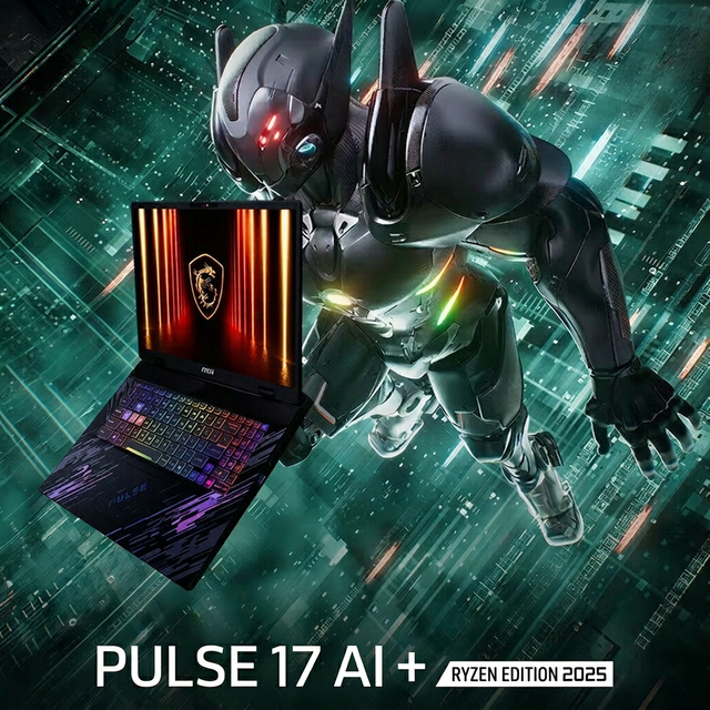 MSI Pulse 17 AI/Ryzen AI9 HX 370/RTX5070 Gaming Laptop 2025 17inch 16:10 2.5K Screen