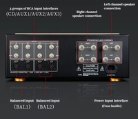 Clone Accuphase MA-2000 Amplificateur intégré haute puissance Hi-Fi Haute fidélité Audio domestique Prise en charge du contrôle du tonalité/à distance