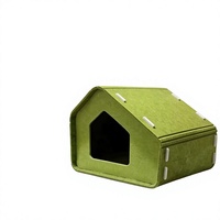 Maison en feutre pour animaux de compagnie tout-en-un, lit pour chat et petit chien, coussin doux, résistant aux griffures, universel quatre saisons, nid douillet pour animaux de compagnie
