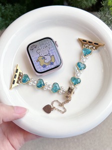 <span class=keywords><strong>Correa</strong></span> de Reloj con Diamantes de Colores para <span class=keywords><strong>Apple</strong></span> <span class=keywords><strong>Watch</strong></span> 46mm S11 S10 S9 46/44/42/41/38mm, Elegante <span class=keywords><strong>Correa</strong></span> para Mujer 49mm Ultra - Product Image 5