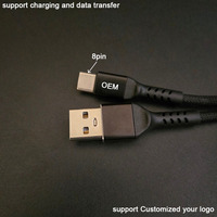 Carcasas de Aluminio Ultra Resistentes, Cuerpo de Cables Trenzados de Nailon, Cables USB a 8 Pines para iOS