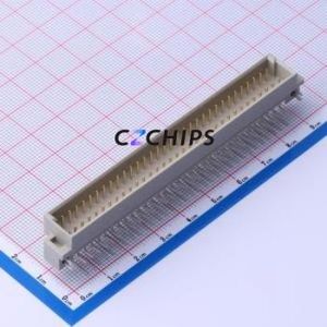 9033646921 Board-to-Board & Backplane Connector Bent Lead Through Hole,P=2.54mm Connector 64P 2.54mm Right Angle Insert 2 - Product Image 1