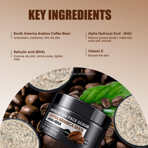 Gommages exfoliants pour le visage pour hommes OEM, meilleur rasage, équilibrage des peaux grasses, soin du visage pour hommes, <span class=keywords><strong>gommage</strong></span> exfoliant au café - Product Image 4