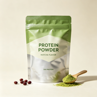 Sachet Doypack Personnalisé pour Poudre Protéinée, Haute Barrière Anti-Humidité, Refermable avec Fermeture Éclair, Thermoscellable, pour Nutrition Sportive