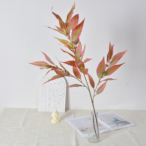 Feuilles d'eucalyptus artificielles Flower Delight, 30cm-100cm, fleurs décoratives en soie, décoration de la maison, lot multi-pièces - Product Image 2