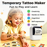 Imprimante de tatouages temporaires de poche LuckJingle C50 203DPI, mini, personnalisée, pour enfants, jouets cadeaux, âge 5-12+, filles