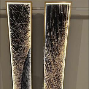 Tableau mural abstrait moderne imprimé sur toile, décoration intérieure, arts décoratifs avec cadre LED, décoration murale pour la maison - Product Image 5