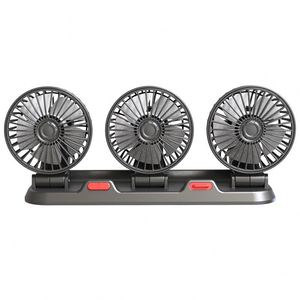 Ventilateur de voiture General <span class=keywords><strong>Electric</strong></span> <span class=keywords><strong>12V</strong></span>/24V, grand ventilateur à trois têtes avec <span class=keywords><strong>clip</strong></span> pour voitures et camions - Product Image 1
