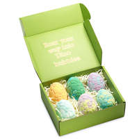 Coffret de bombes de bain pour enfants, thème océan, avec jouet surprise à l'intérieur, bombes de bain effervescentes, coffret cadeau, fabricant OEM, étiquette privée