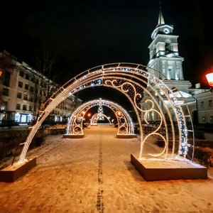 Grandes lumières LED de Noël en forme d'arche IP65, designs personnalisés pour une utilisation en intérieur, pour les festivals et les mariages - Product Image 1