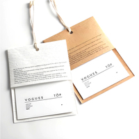 Etiquetas de Seguridad Plegables de Doble Capa con Diseño Geométrico Simple en Papel Recubierto y Plástico Blanco para Vestidos
