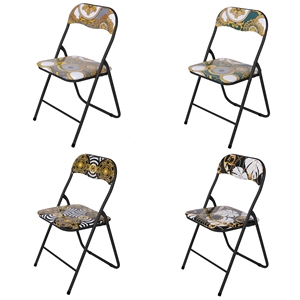 Sedia Pieghevole Barocca 4 Pezzi - Product Image 1