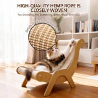 Nouvelle griffoir pour chat en sisal, résistant à l'usure et aux rayures, pour chaise, canapé, ou comme nid pour chat, extra large