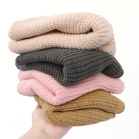 Suéter de malha de gola redonda, moda multicolorida, 1 peça, quente e macia, manga comprida, topos de bebê