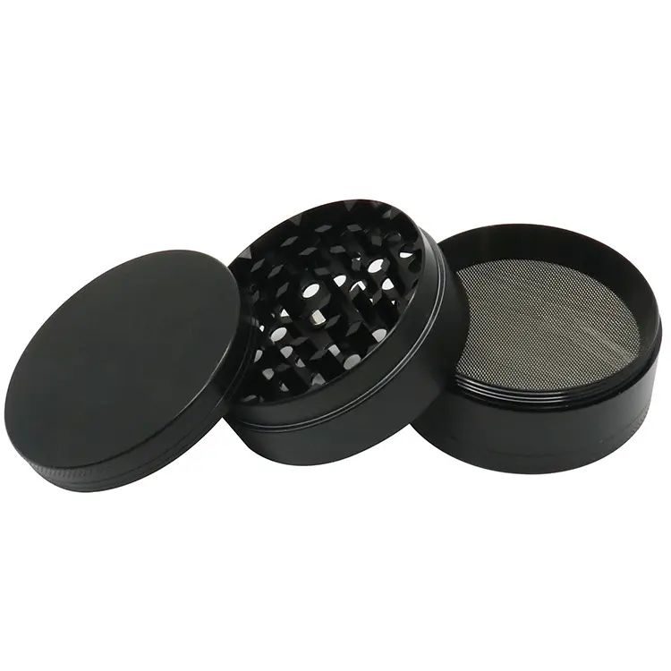 Customized Wholesale 63mm-4 Layer Spice Grinder Metal Cigarette Grinder Tobacco Crusher Smoking Set