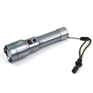 Đèn pin LED có màn hình LCD có thể sạc lại bằng USB Ánh sáng mạnh Đèn pin nhôm <span class=keywords><strong>zoom</strong></span> siêu sáng - Product Image 3