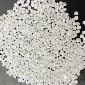 Lucky Factory Bulk 5mm 6mm Hot Fix Pearl Hot Fix Stone Half Round Hotfix Perles en plastique pour vêtement - Product Image 6