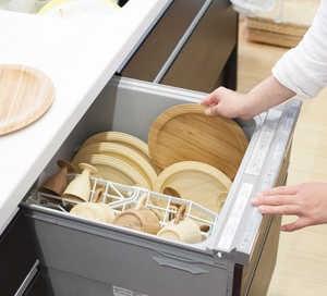 Bol à salade rond en bois de style japonais créatif pour le stockage des fruits et les fêtes lavables au lave-vaisselle respectueux de l'environnement - Product Image 6