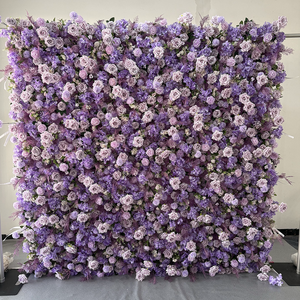 Parete di <span class=keywords><strong>Fiori</strong></span> Artificiali di Alta Qualità con Supporto in Tessuto <span class=keywords><strong>Rosa</strong></span> |   Sfondo per Matrimonio e Decorazione Fotografica per Cerimonie Nuziali - Product Image 2
