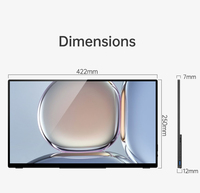 Monitor Portátil OLED IPS de 19 Pulgadas con Extensor de Pantalla Dual USB-C y Puertos para Control Táctil, Compatible con Mac y Windows