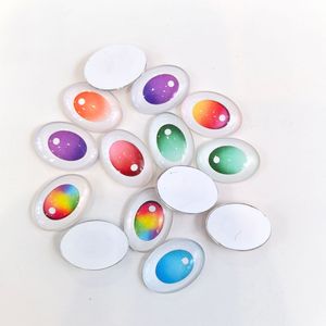 Simulazione colorata in vinile <span class=keywords><strong>occhi</strong></span> di animali di vetro ovale Cabochon di cristallo perline <span class=keywords><strong>per</strong></span> il giocattolo dei cartoni animati adesivi <span class=keywords><strong>per</strong></span> gli <span class=keywords><strong>occhi</strong></span> fai da te bambola decorazione - Product Image 2